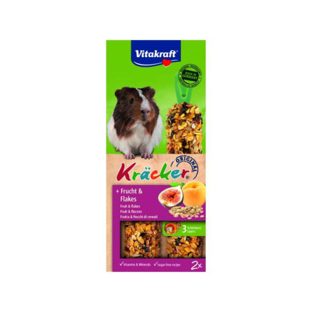 Kräcker pour cochons d'Inde fruits & flocons (x2) - VITAKRAFT - VKRCIF558