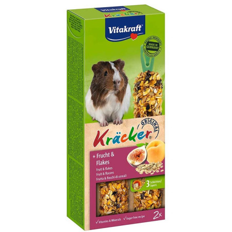 Kräcker pour cochons d'Inde fruits & flocons (x2) - VITAKRAFT - VKRCIF558