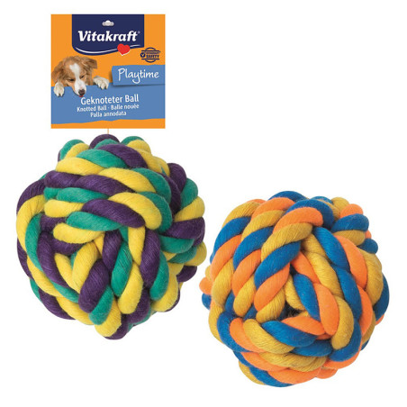 Jouet Playtime balle corde nouée pour chien - VITAKRAFT - VJCBN737