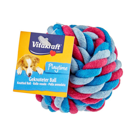 Jouet Playtime balle corde nouée pour chien - VITAKRAFT - VJCBN737
