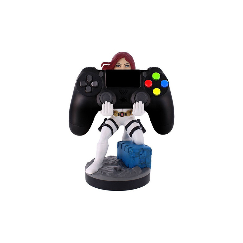 Figurine Support & Chargeur Black Widow White Suit 20cm - EXQUISITE GAMING - 73990018875