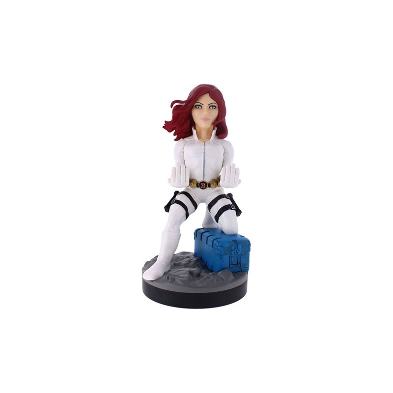 Figurine Support & Chargeur Black Widow White Suit 20cm - EXQUISITE GAMING - 73990018875