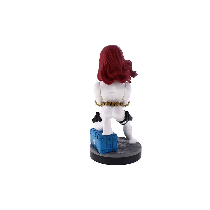 Figurine Support & Chargeur Black Widow White Suit 20cm - EXQUISITE GAMING - 73990018875