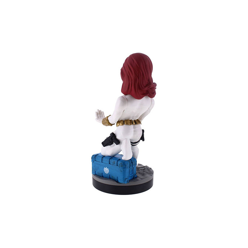 Figurine Support & Chargeur Black Widow White Suit 20cm - EXQUISITE GAMING - 73990018875