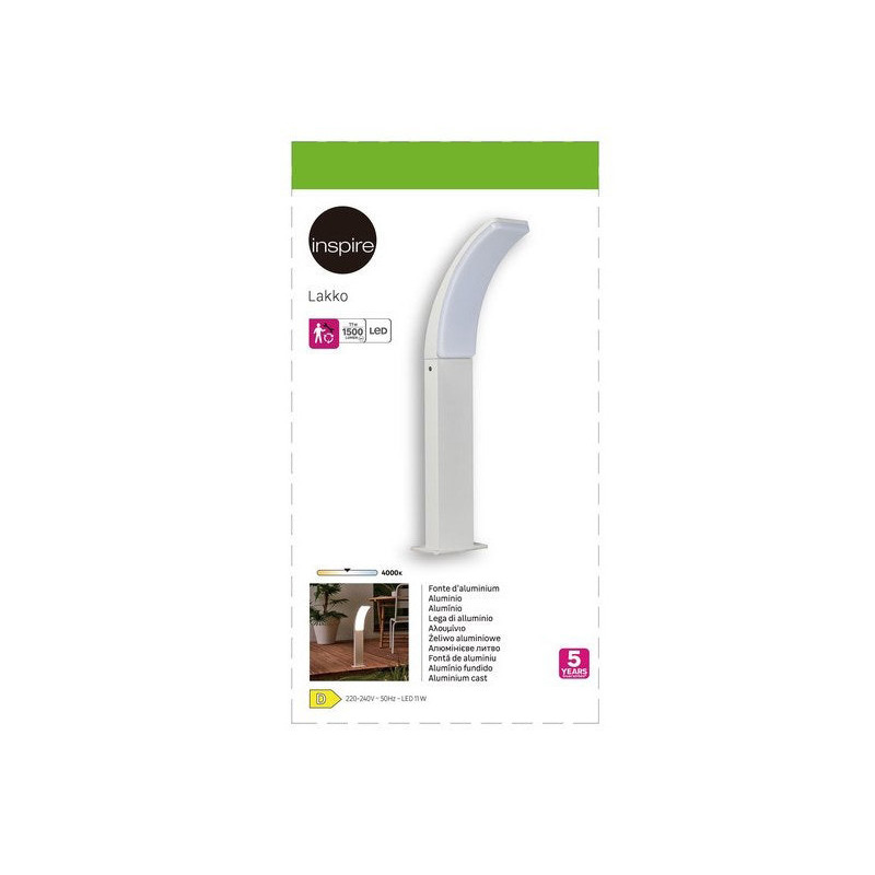 Borne extérieure LAKKO LED 1500 lm blanc