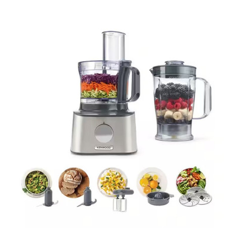 Robot de cuisine multifonction MultiPro Compact 2,1L Inox - KENWOOD - FDM301SS