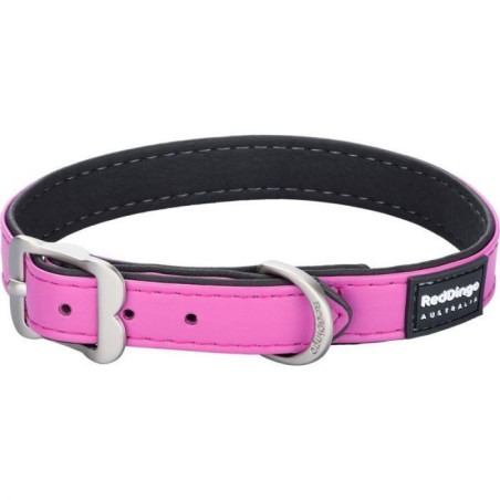 Collier Chien M Similicuir Rose Flashy 20mm - RED DINGO