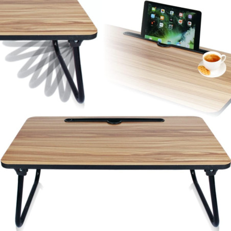 Plateau de lit pliable 52x30x21 cm