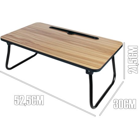 Plateau de lit pliable 52x30x21 cm