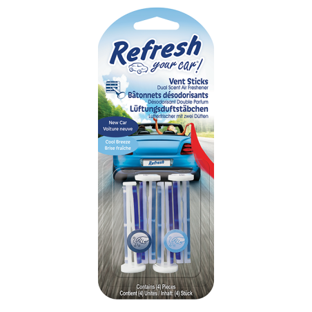 Désodorisants Vent Sticks New Car/Cool Breeze - REFRESH YOUR CAR - 1KAUTST0109