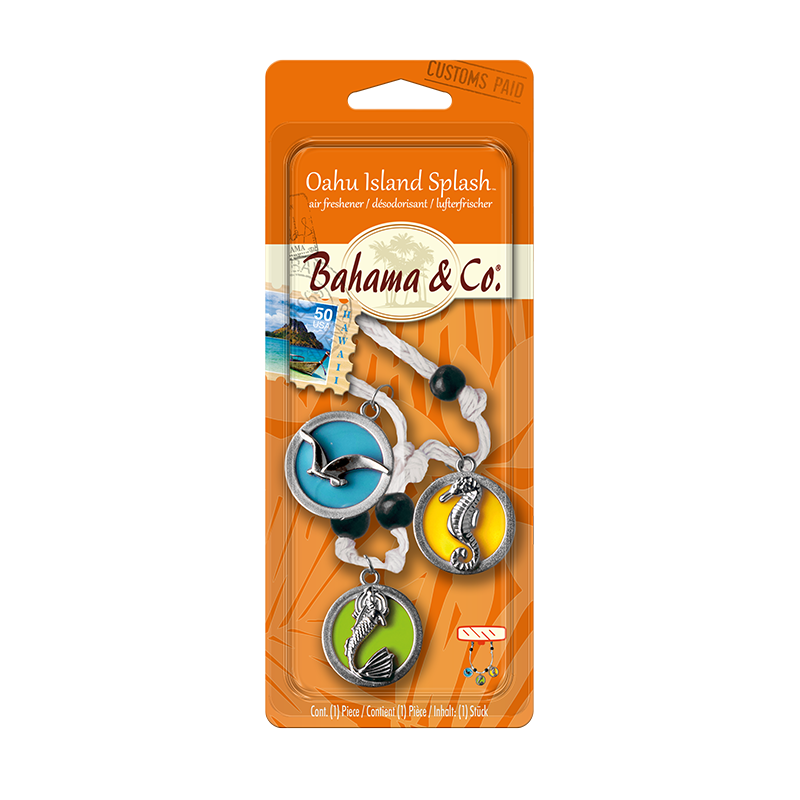 Désodorisant Oahu Island Splash Médaillon Collier - BAHAMA & CO - 1KAUTCS1038