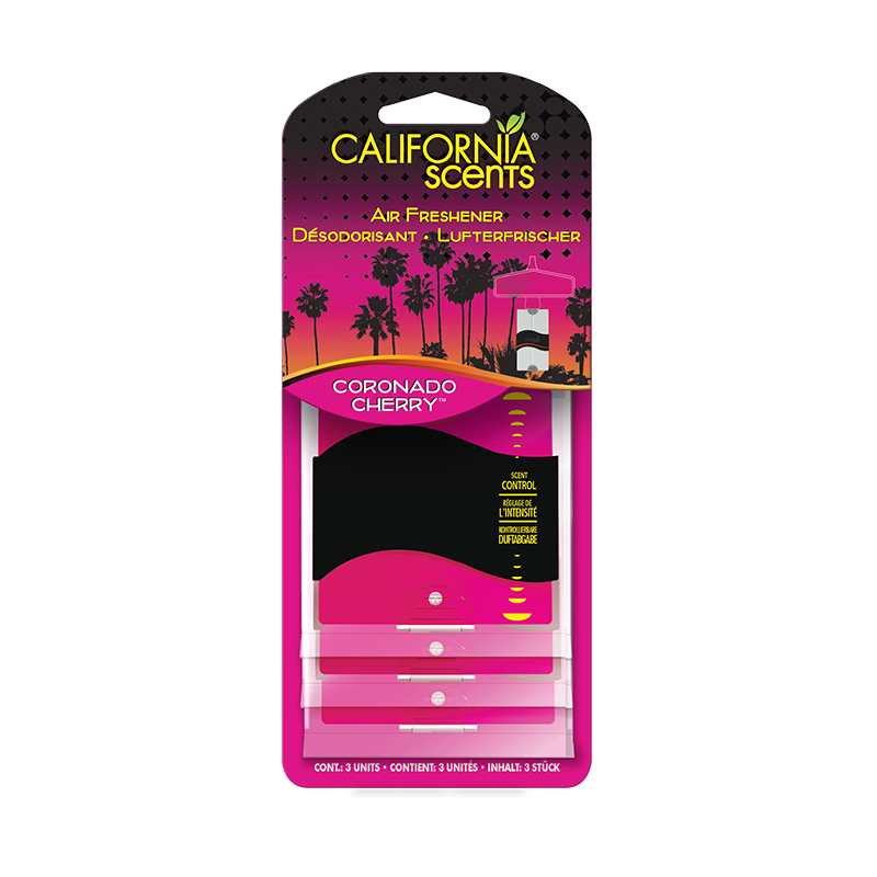 Désodorisants Papier 3PK Cerise Coronado - CALIFORNIA SCENTS - 1KAUTPP0581