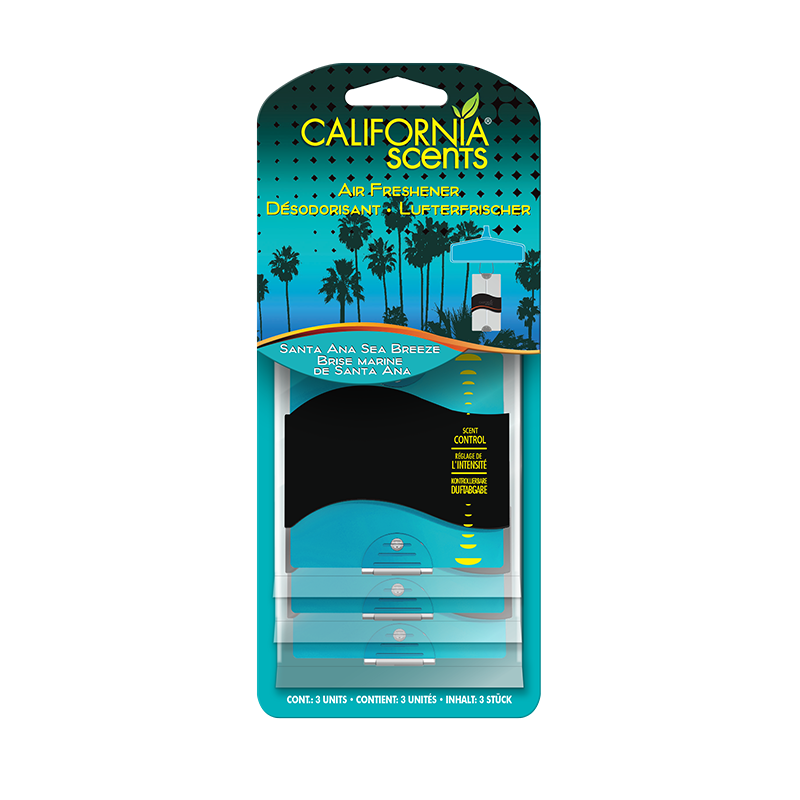Désodorisants Papier 3PK Santa Ana Sea Breeze - CALIFORNIA SCENTS - 1KAUTPP0598