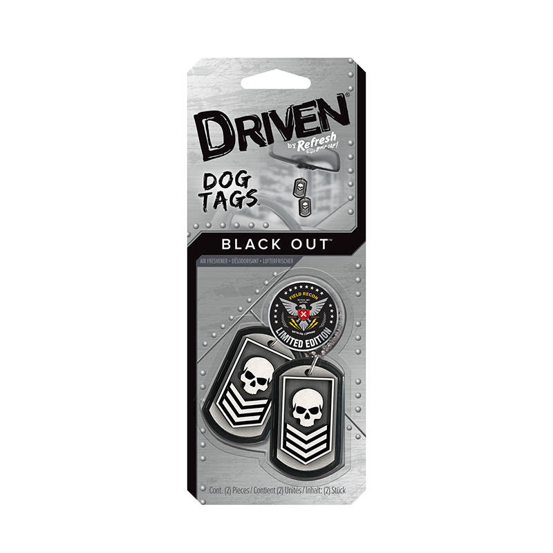 Parfum de voiture Black Out Dog Tags - DRIVEN - 1KAUTNO0284