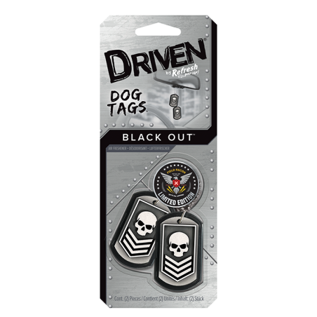 Parfum de voiture Black Out Dog Tags - DRIVEN - 1KAUTNO0284