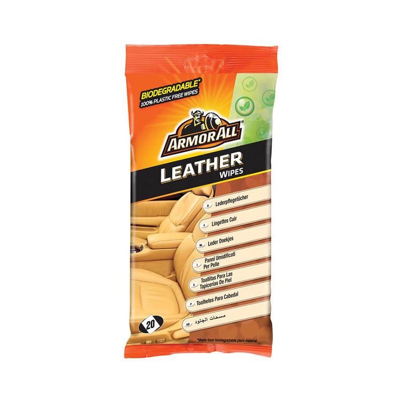 Pochette de 20 Lingettes cuir Flow pack - ARMOR ALL - AAL846727