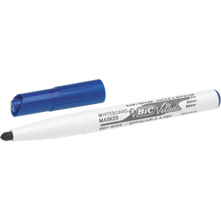 Feutre effaçable à sec Velleda pointe moyenne couleurs assorties - BIC - 3CBIFPMOYA4