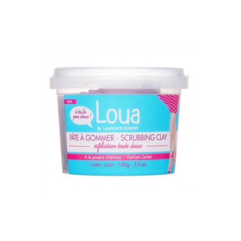 Pâte à gommer exfoliant poudre d'abricot 100g - LOUA - 18G00186862