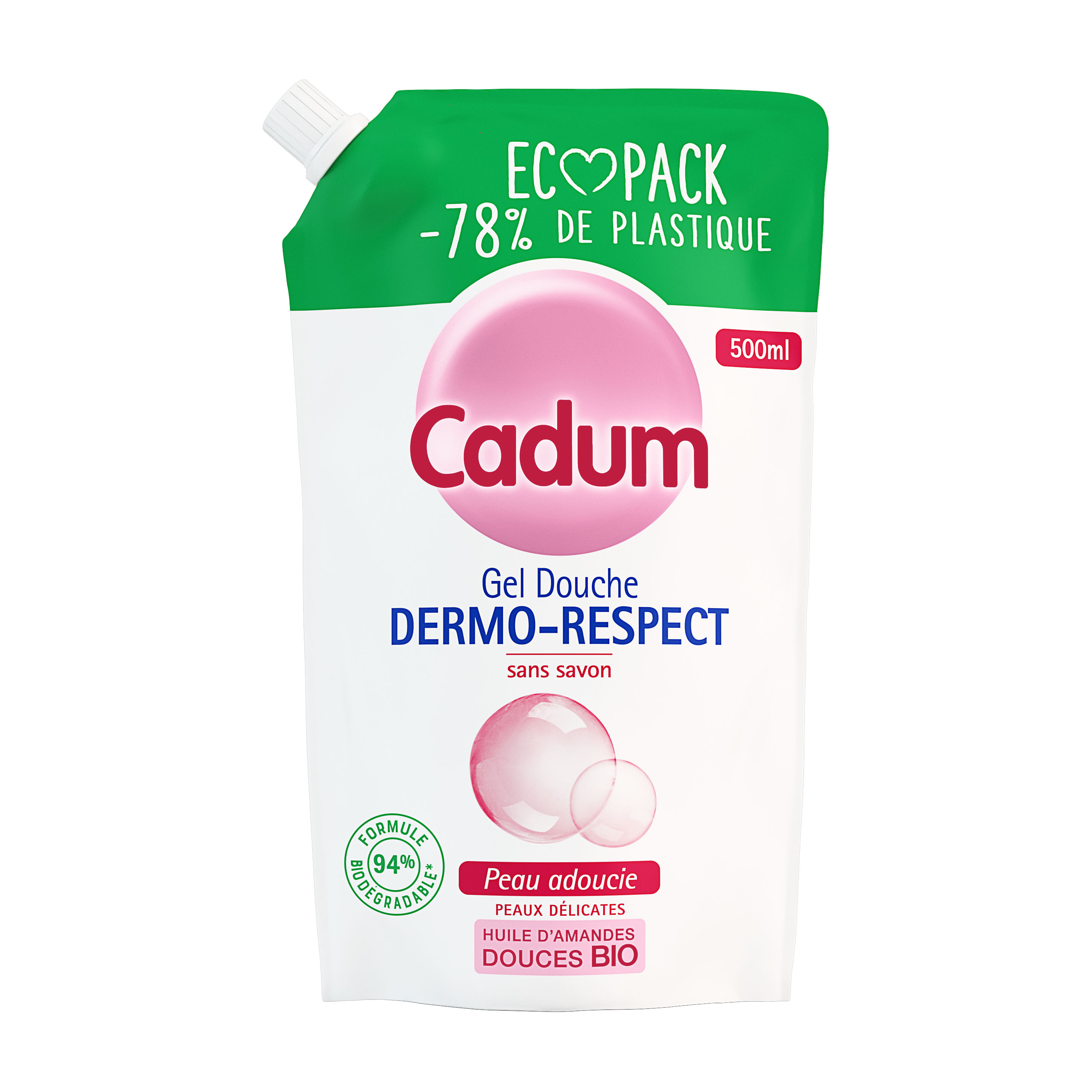 Gel douche Dermo-Respect sans savon 500mL - CADUM - 6CADOU500 