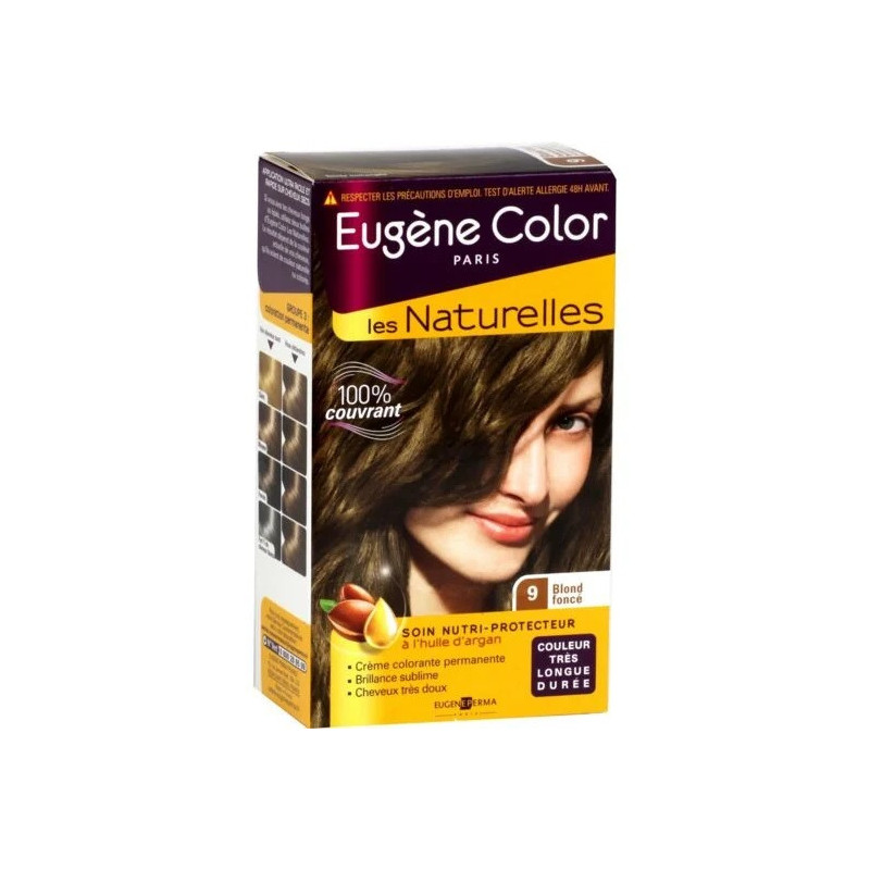Coloration cheveux permanente Color et éclat 9 Blonde foncé Les Naturelles - EUGENE PERMA - 14B00006157