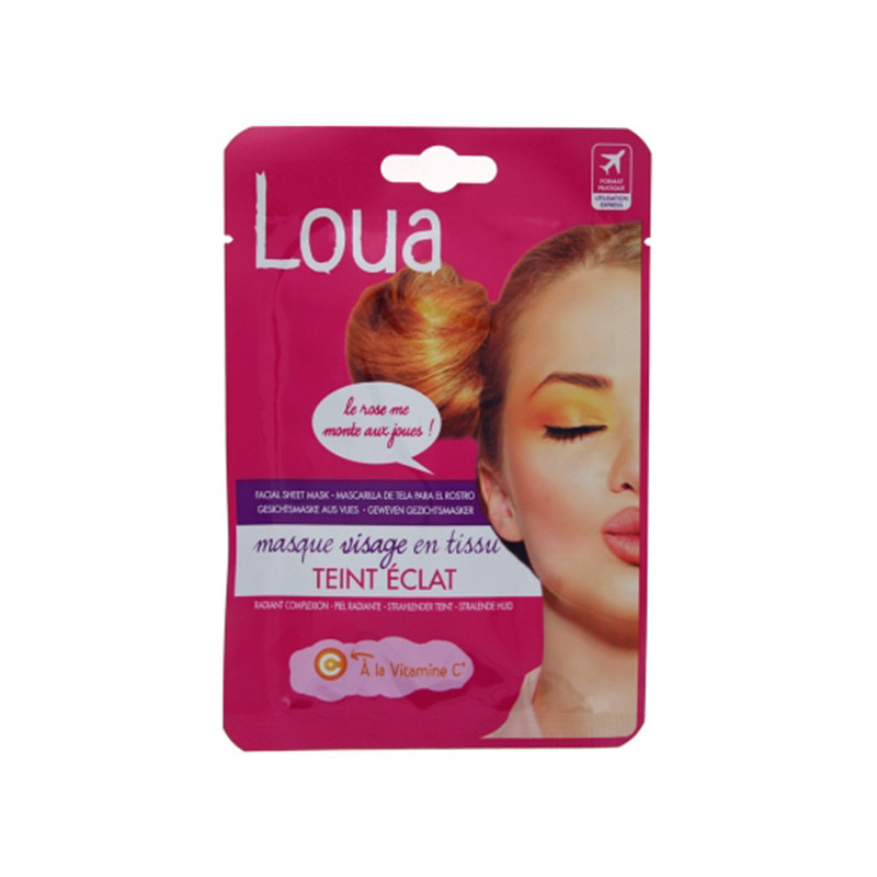 Masque visage en tissu teint éclat 23mL - LOUA - 18G00186534