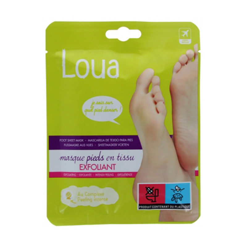 Masque pieds en tissu Exfoliant 40mL - LOUA - 18G00186725