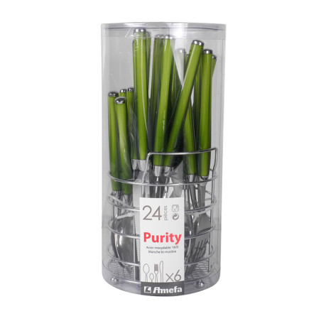 Ensemble de 24 couverts Purity vert - AMEFA - AME871384