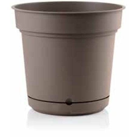 Pot rond Hydral Element Ø28cm Taupe - TERAPLAST - TER-7028406