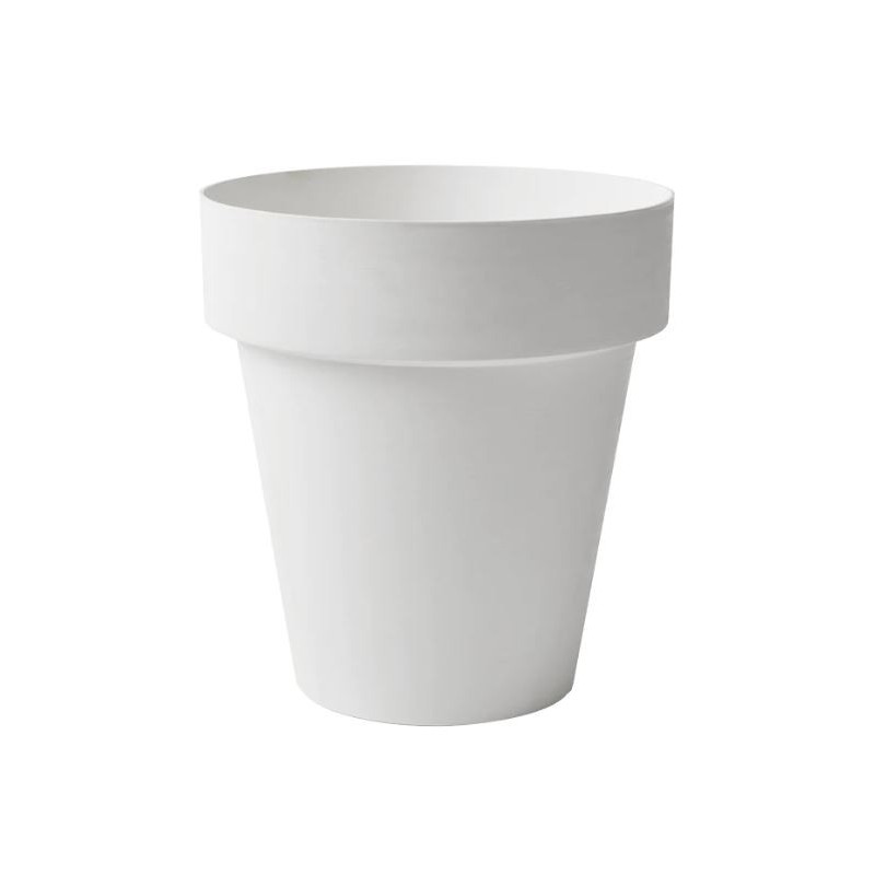 Pot rond Time Ø35cm Blanc - TERAPLAST - TER-3035237