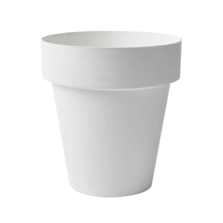 Pot rond Time Ø35cm Blanc - TERAPLAST - TER-3035237