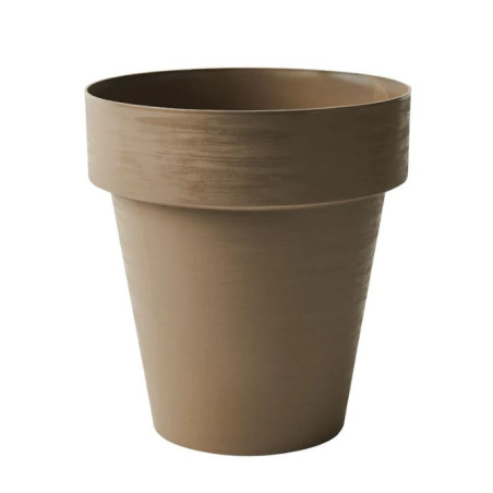 Pot rond Time Ø40cm Chocolat - TERAPLAST - TER-3040240