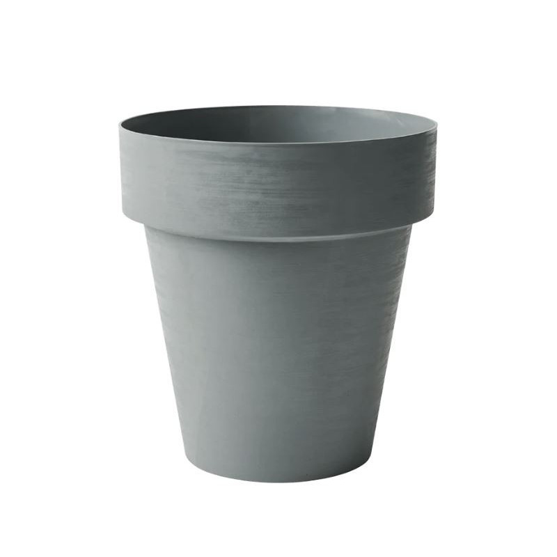 Pot rond Time Ø40cm Gris - TERAPLAST - TER-3040241