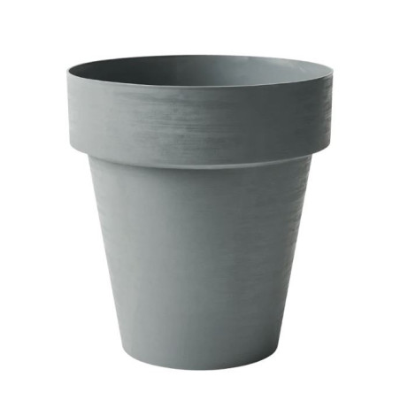 Pot rond Time Ø40cm Gris - TERAPLAST - TER-3040241
