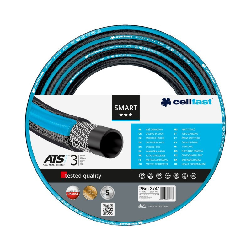 Tuyau d'arrosage Smart Ats Variant 3/4 25m - CELLFAST - CEL-13-120