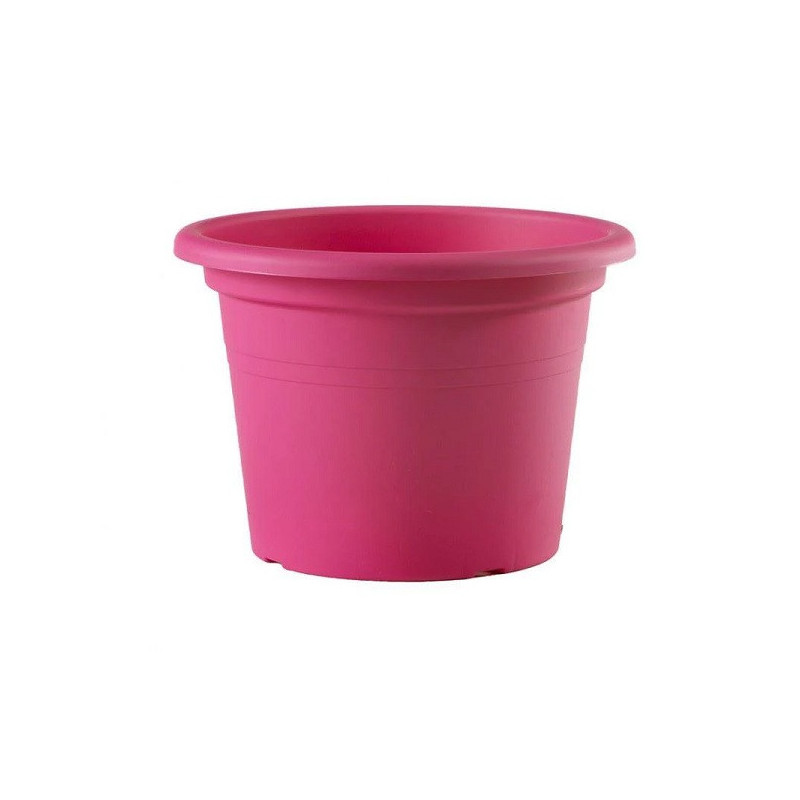 Pot cylindrique en plastique Basic Ø40cm Fuschia - TERAPLAST - TER-1040018