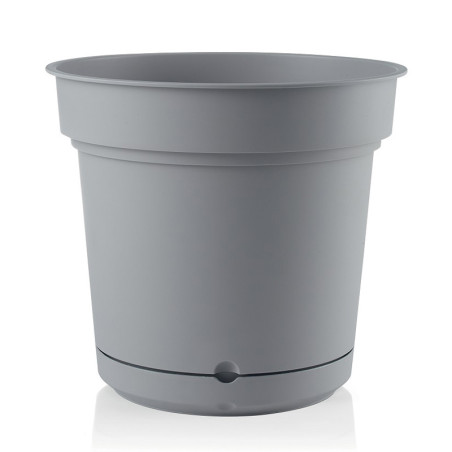 Pot rond Hydral Element Ø28cm Gris brouillard - TERAPLAST - TER-7028414