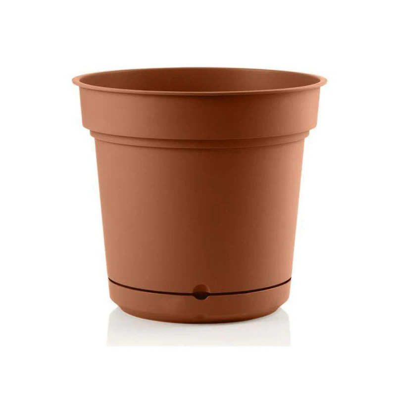 Pot rond Hydral Element Ø33cm Terracotta - TERAPLAST - TER-7033001
