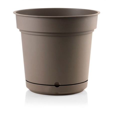Pot rond Hydral Element Ø33cm Marron foncé - TERAPLAST - TER-7033406