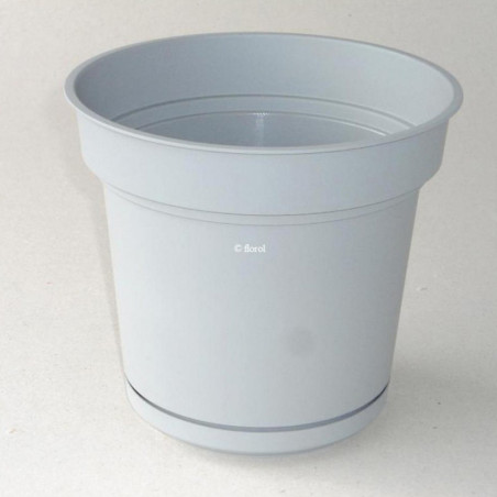 Pot rond Hydral Element Ø33cm Gris - TERAPLAST - TER-7033414