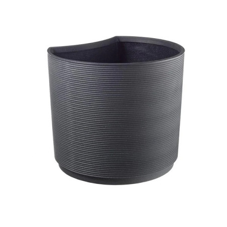 Pot rond Groove Set Urban Anthracite