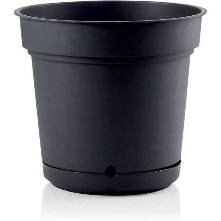 Pot rond Hydral Element Ø38cm Anthracite - TERAPLAST - TER-7038005S