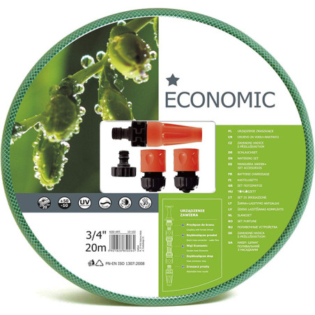 Kit d'arrosage Economic femelle G3/4 20m - CELLFAST - CEL-10-102
