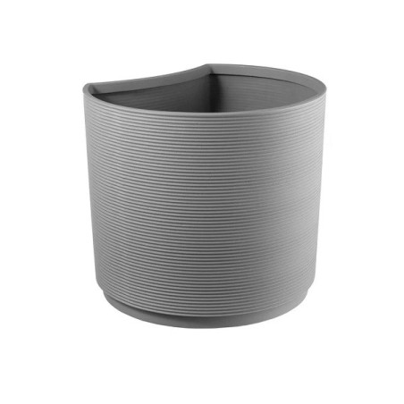 Pot rond Groove Set Urban Gris beton