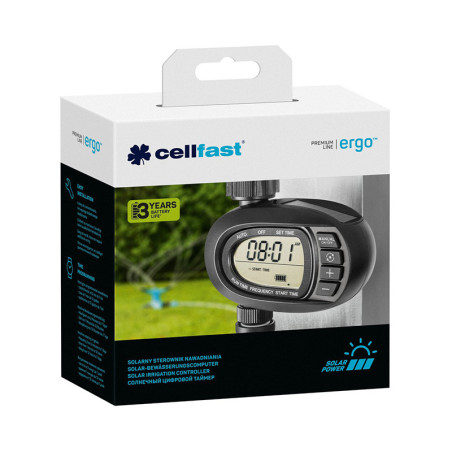 Commande d'arrosage Solaire Ergo Noir