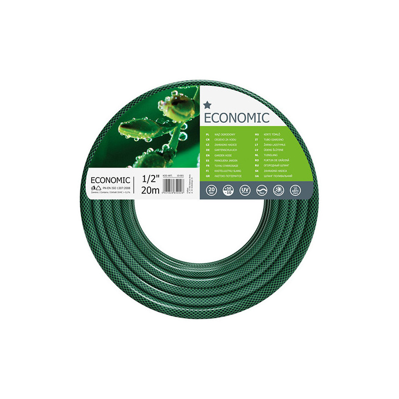 Tuyau d'arrosage Economic 5/8 20M Vert foncé - CELLFAST - CEL-10-010
