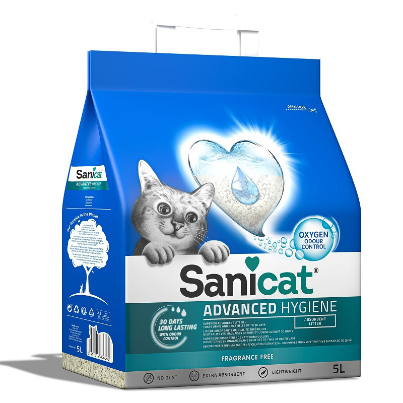 Litière Advanced Hygiene oxygène actif - SANICAT - SAN-PSANADH2005