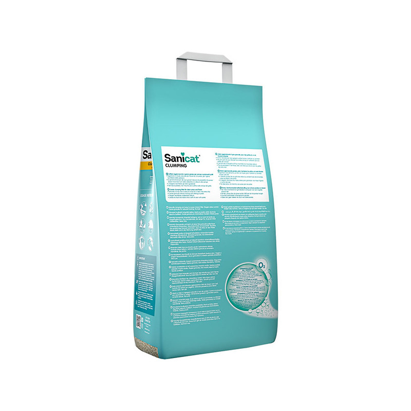Litière Agglomérante absorbante sans parfum 10L - SANICAT - SAN-PSANCLUN010