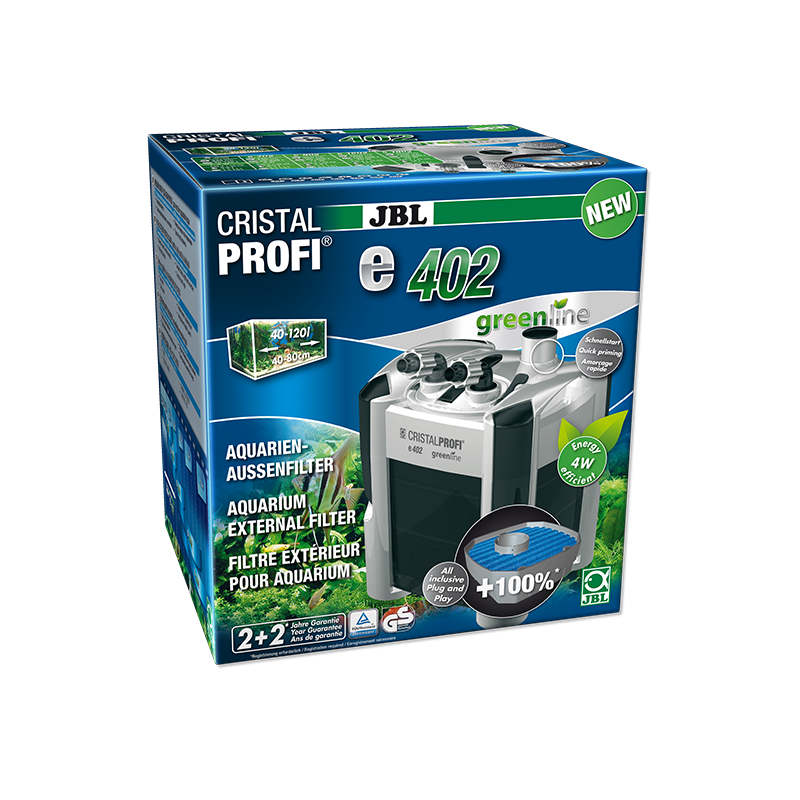 Filtre extérieur pour aquariums CristalProfi e402 Greenline - JBL - JBL-6028000