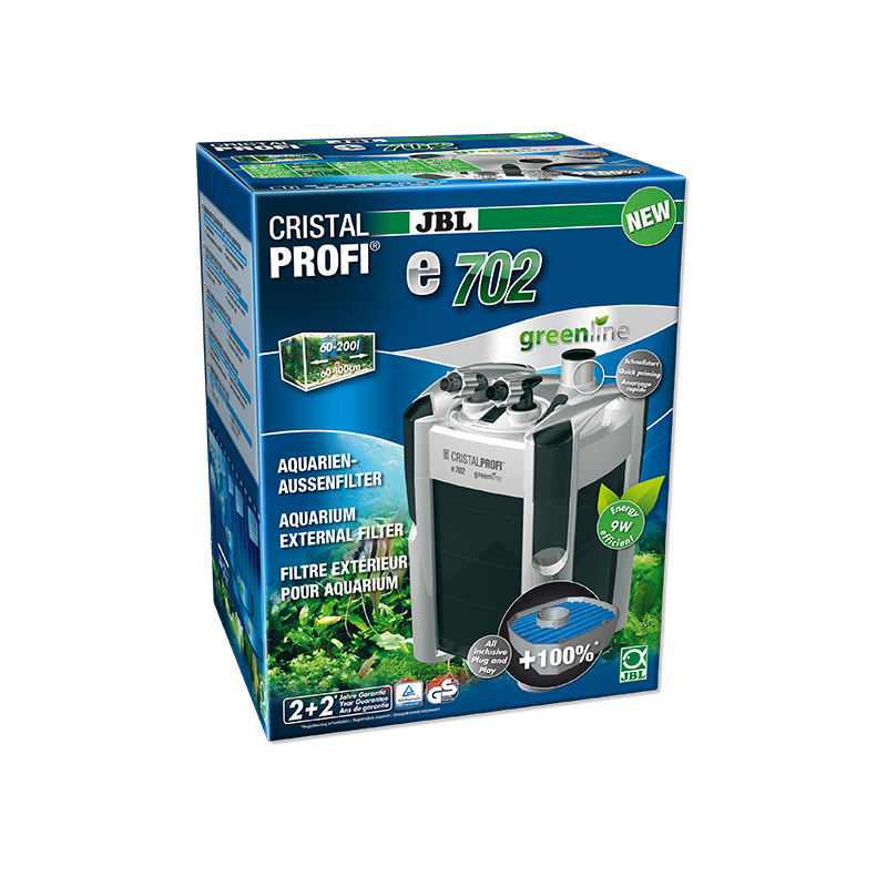 Filtre extérieur pour aquariums CristalProfi e702 Greenline - JBL - JBL-6028100