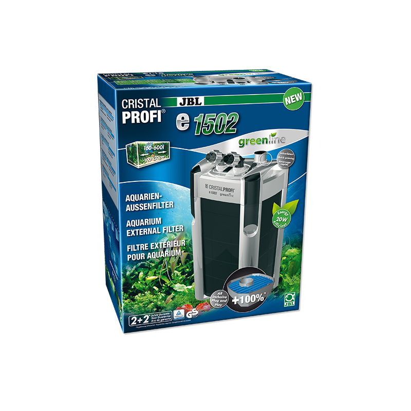 Filtre extérieur pour aquariums CristalProfi e1502 Greenline - JBL - JBL-6028300